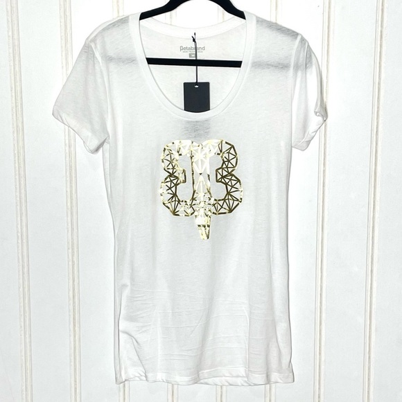 Betabrand Gold Embellished Tee NWT 199 - Picture 5 of 6
